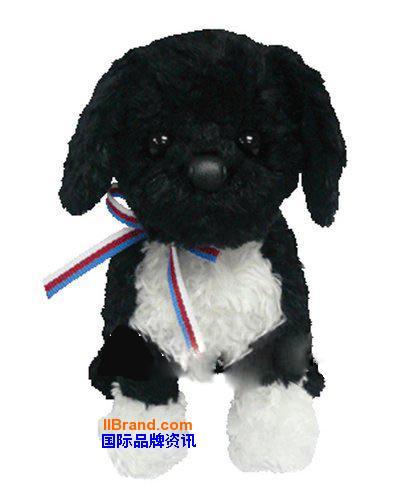 美国第一家庭的宠物狗"波"上周刚刚与公众见面,一款由ty玩具公司